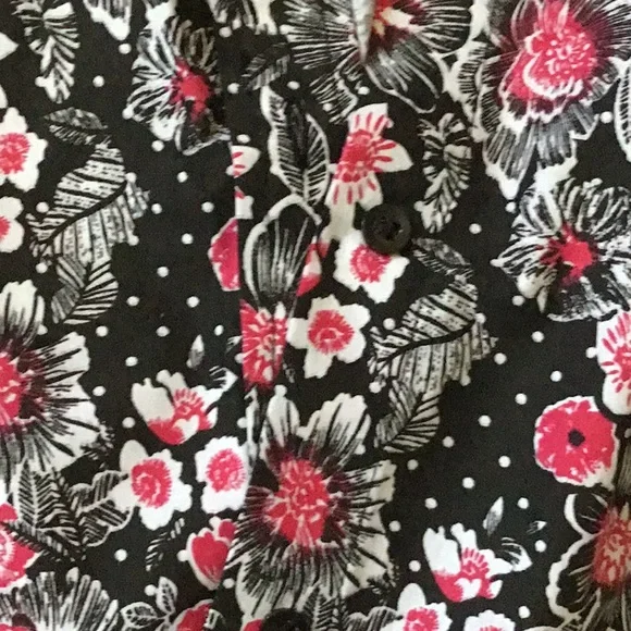 American Sweetheart Size L Black w/hot pink blouse - Picture 7 of 7